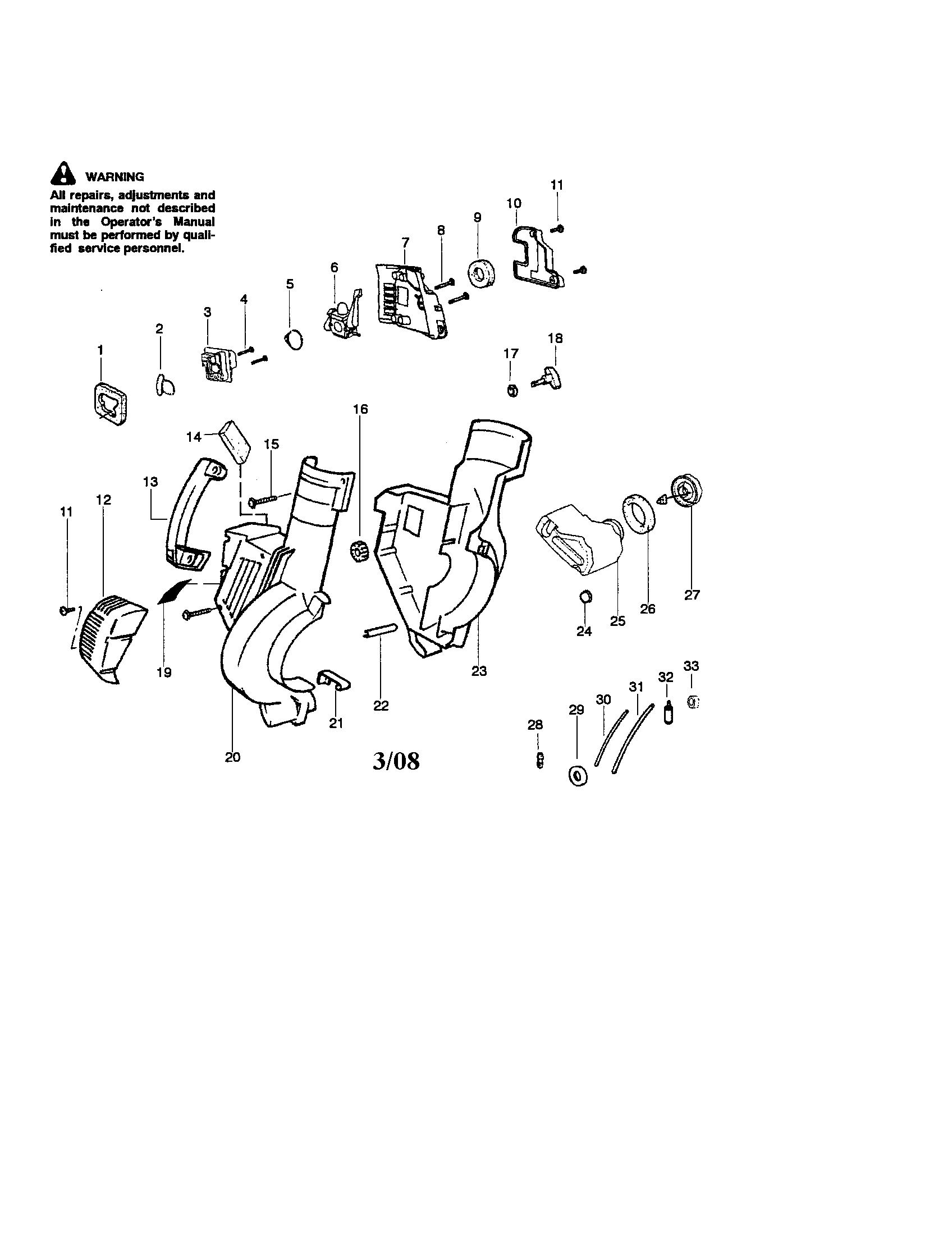 Craftsman 358794964 housing/fuel tank diagram