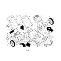 Craftsman 917253410 engine/housing/handle diagram