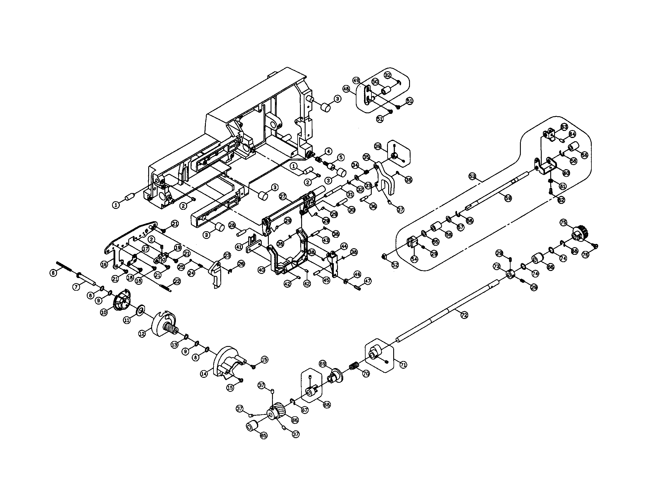 Singer 3810 feed regulating plate diagram