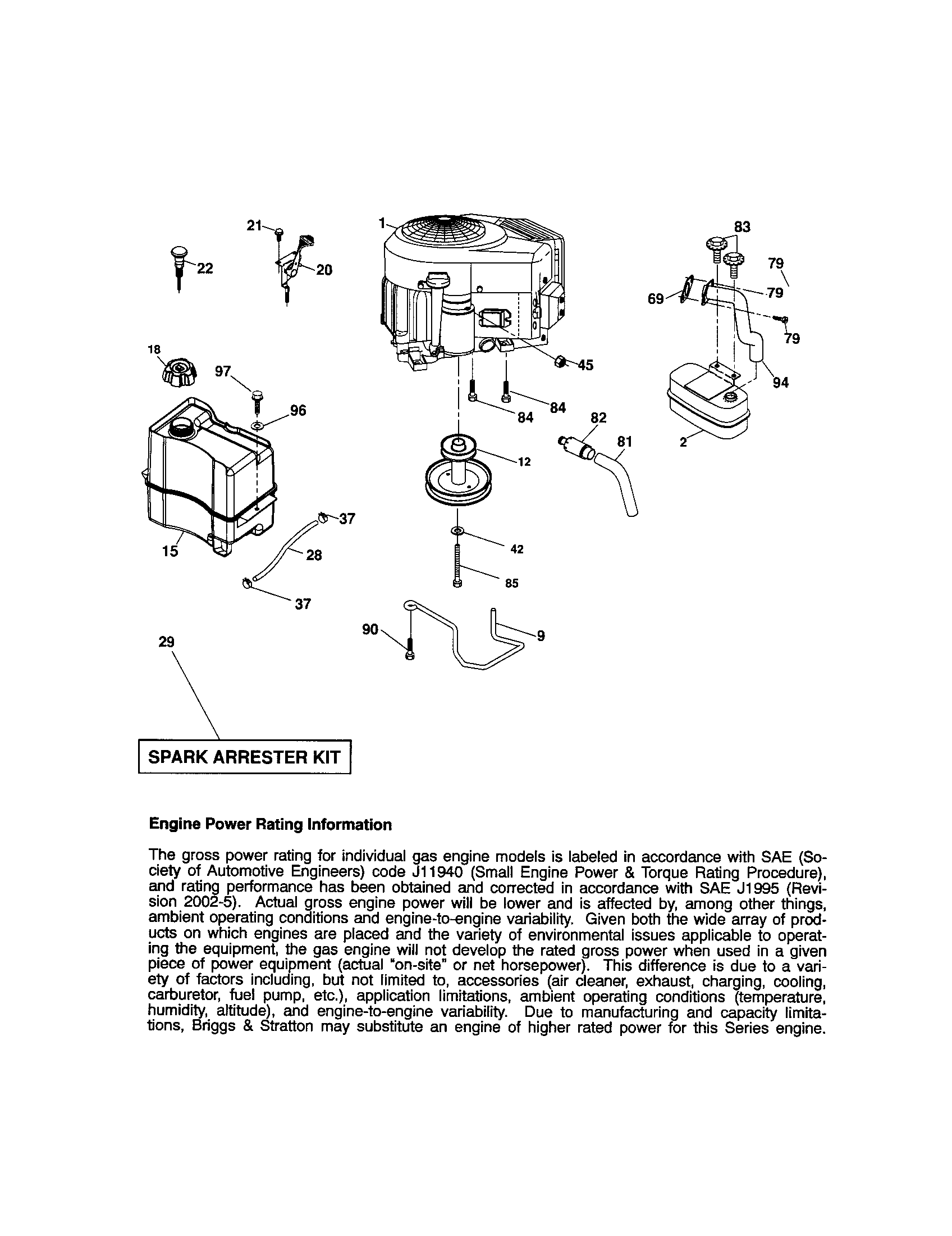 Craftsman 917287230 engine diagram