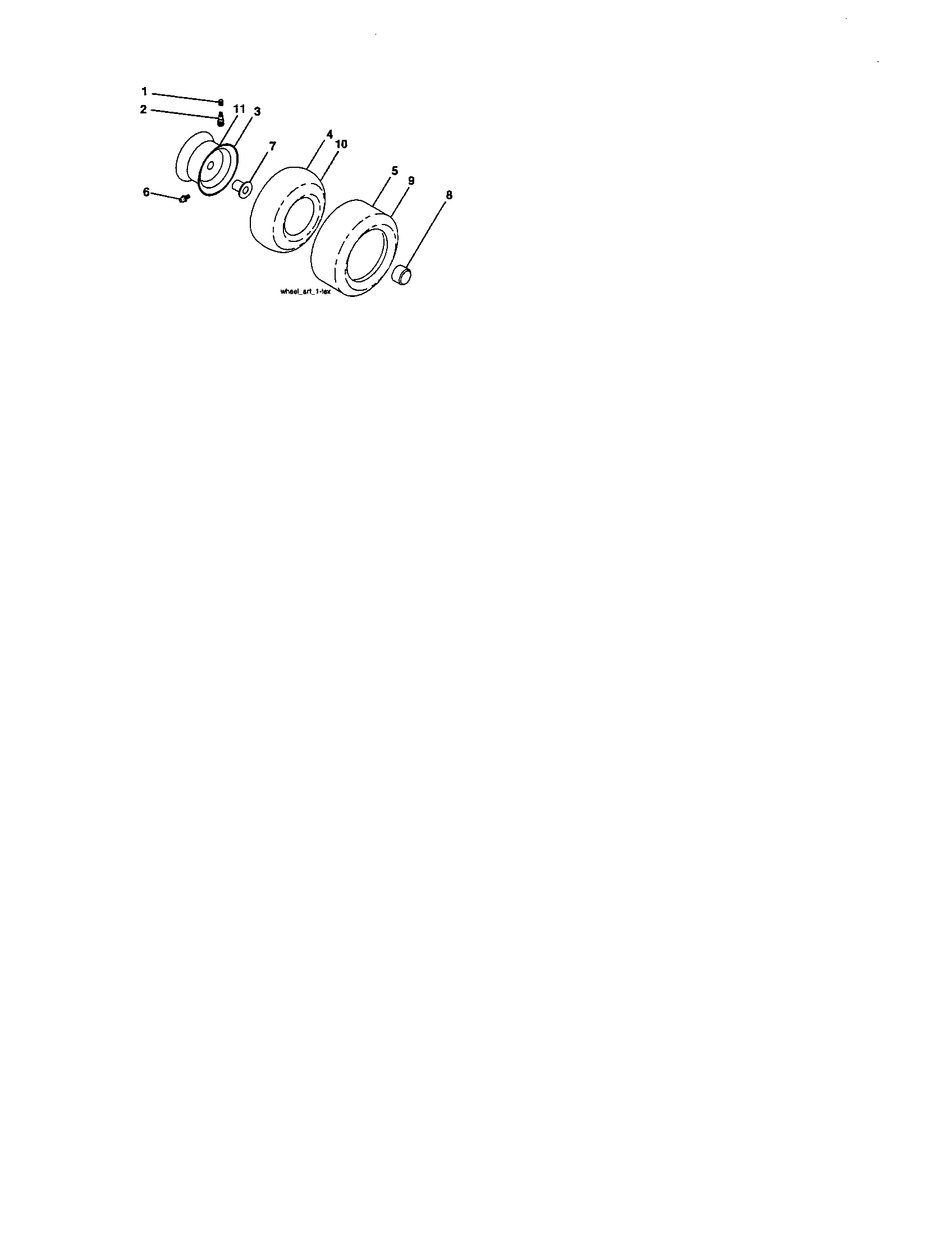 Craftsman 917287230 wheels and tires diagram