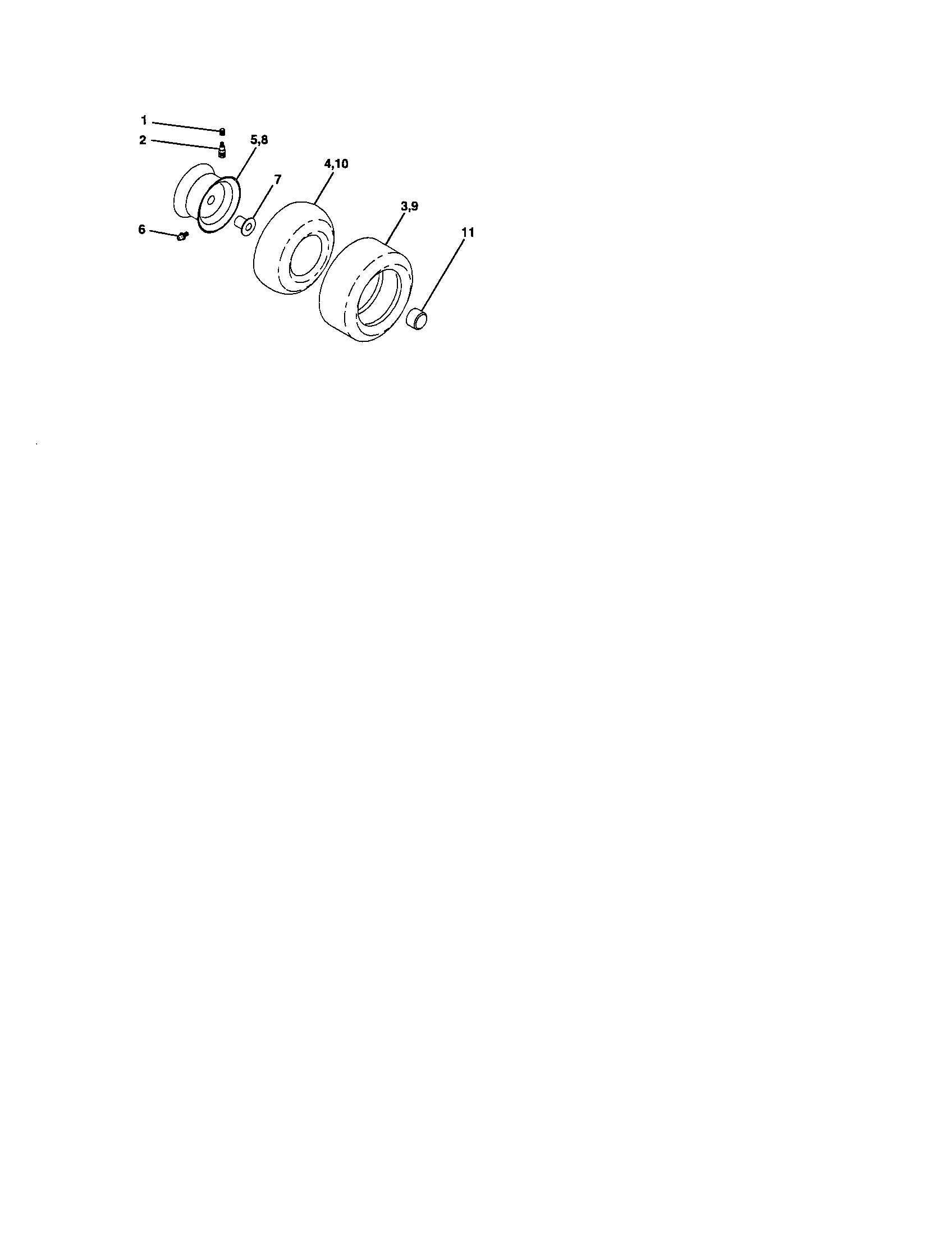 Craftsman 917288071 wheels and tires diagram