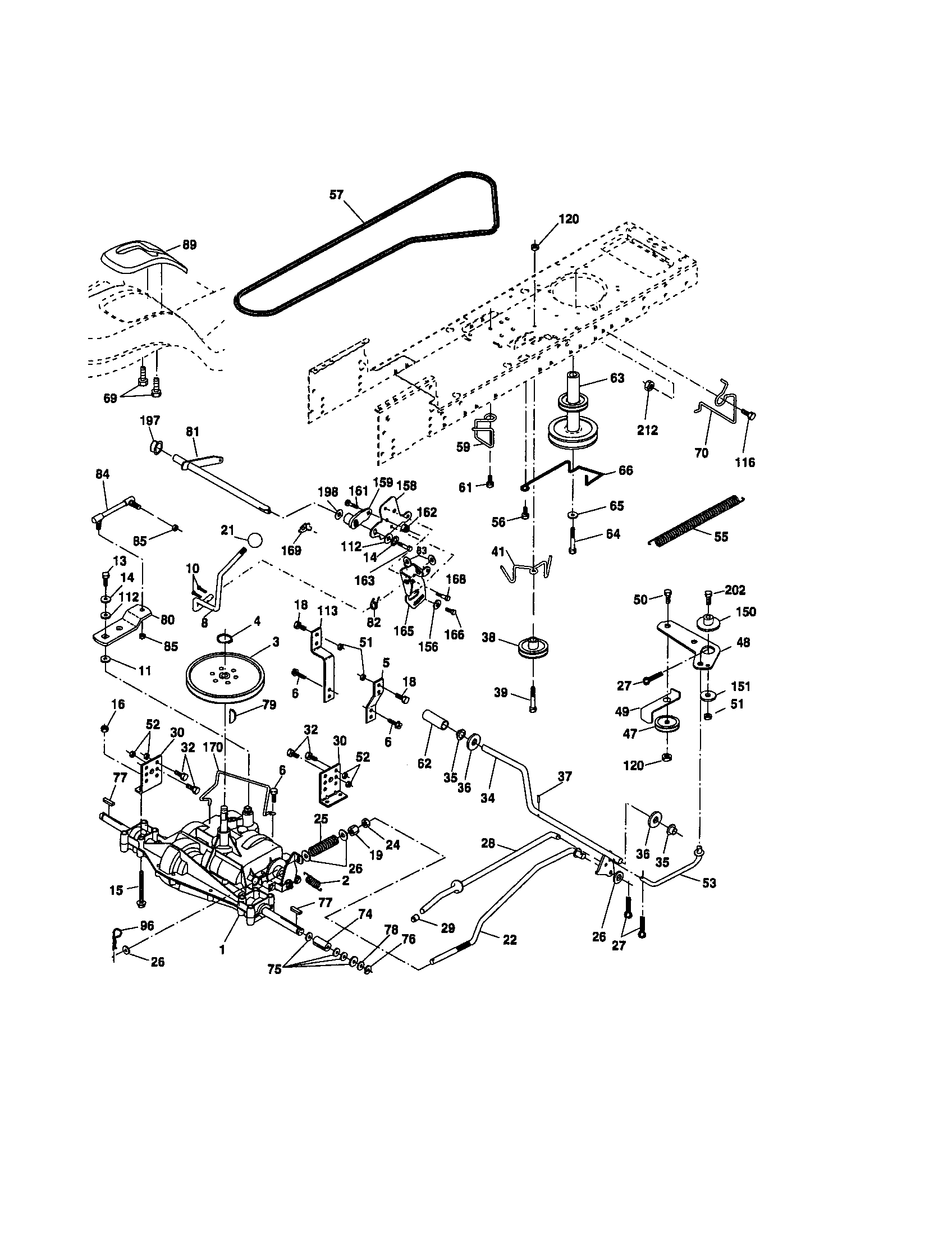 Craftsman 917276393 ground drive diagram