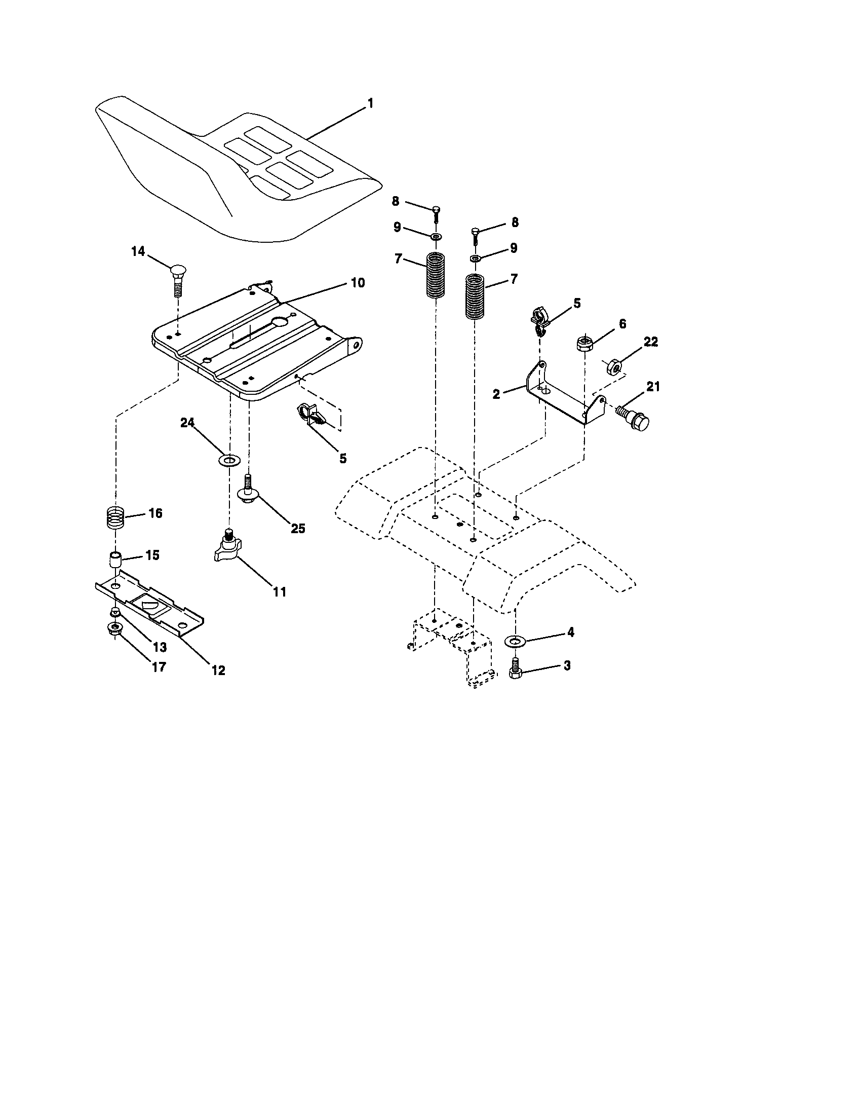 Craftsman 917276393 seat diagram