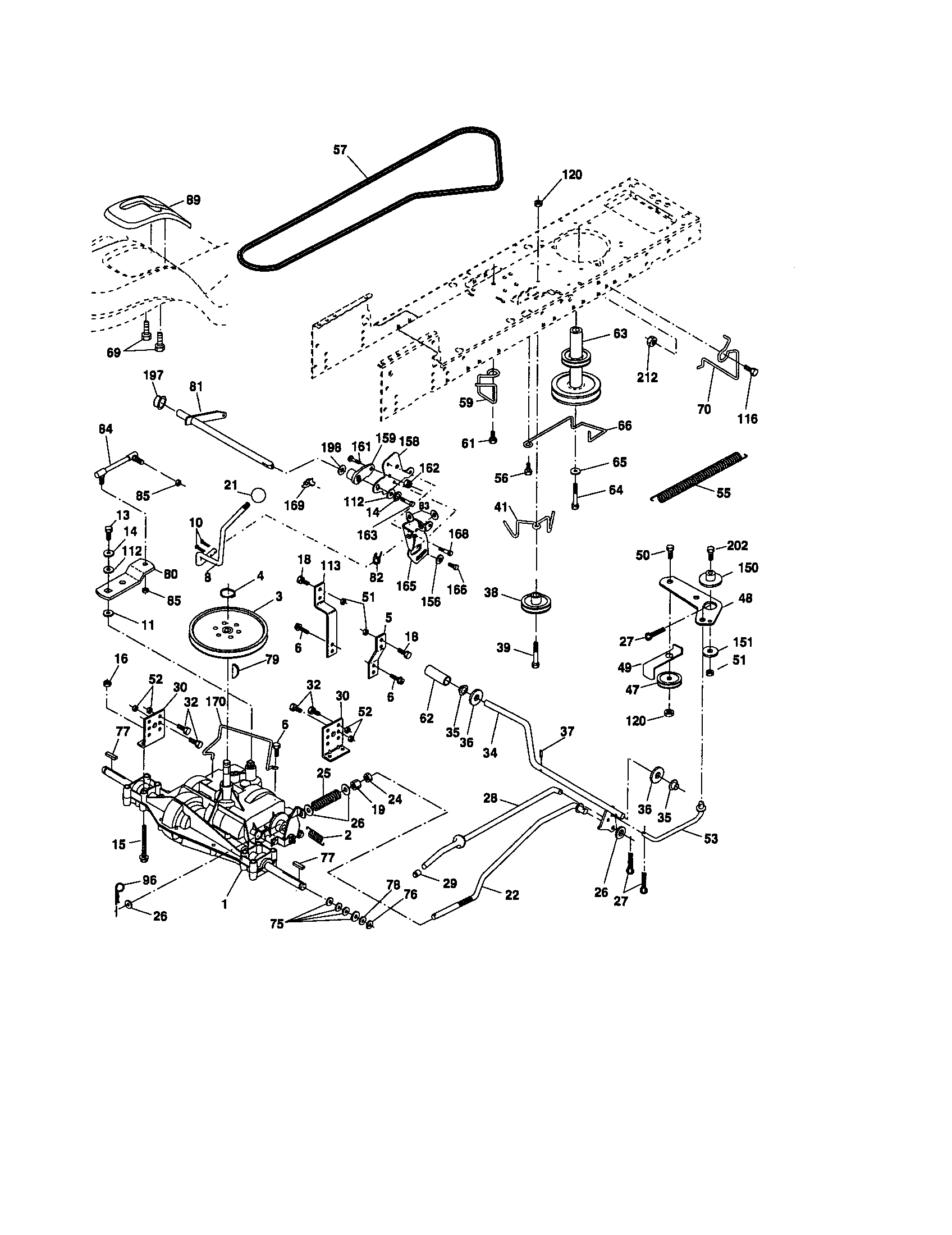 Craftsman 917276392 ground drive diagram