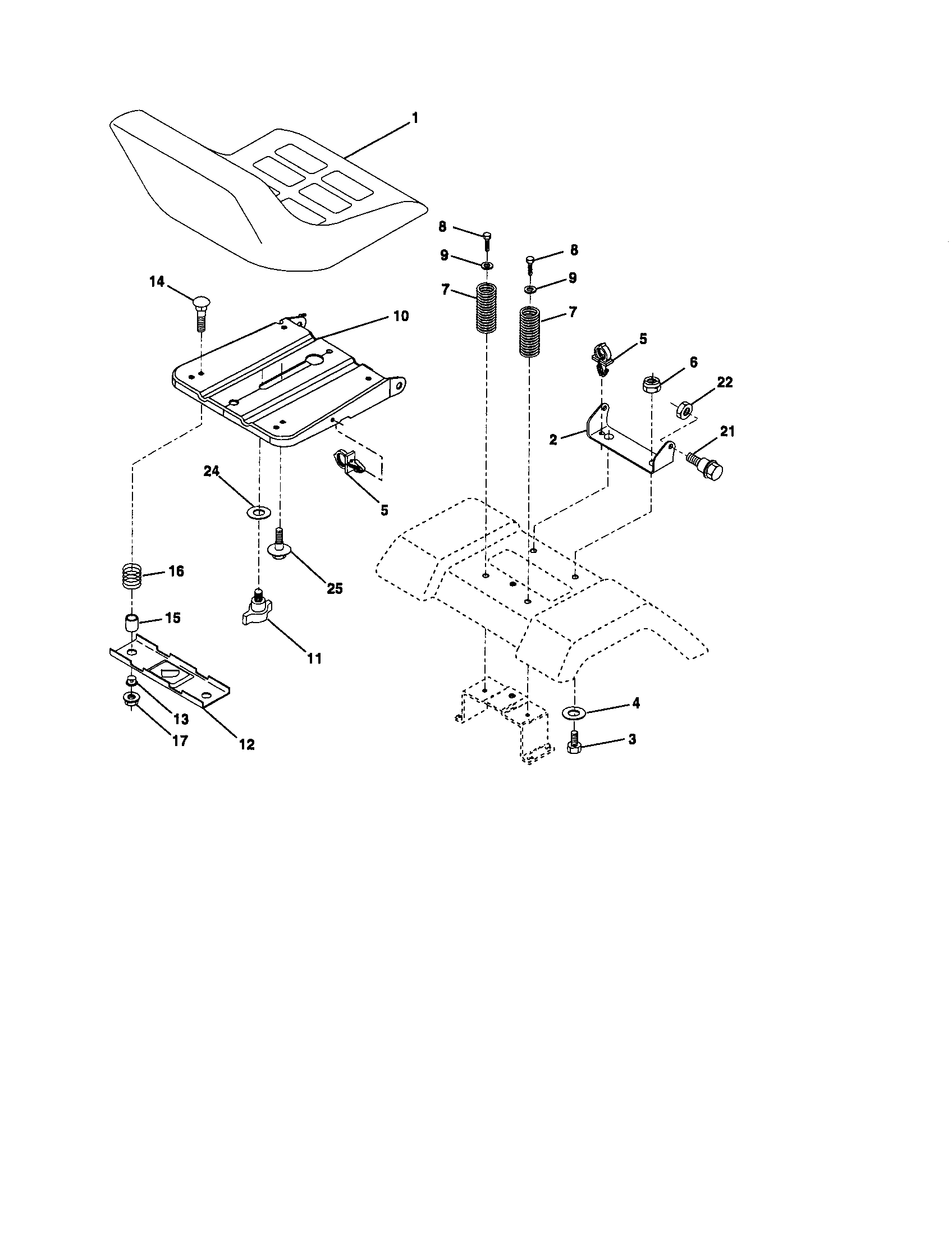 Craftsman 917276392 seat diagram