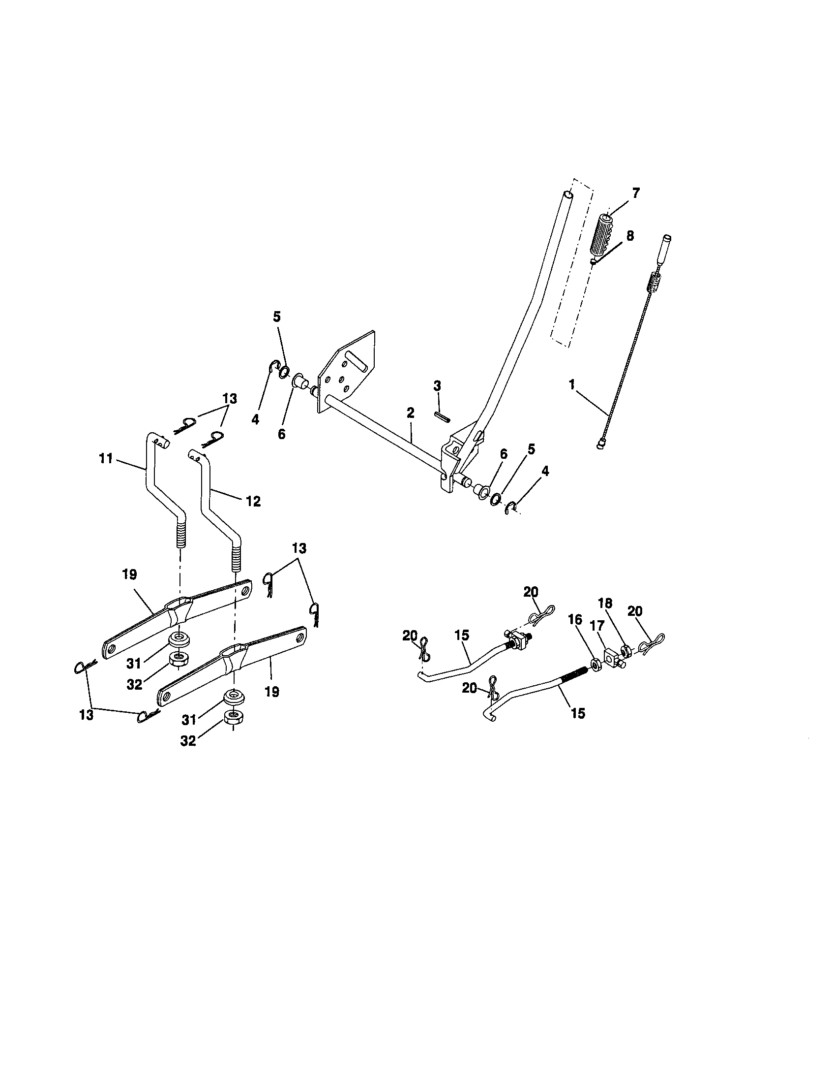 Craftsman 917276392 lift diagram