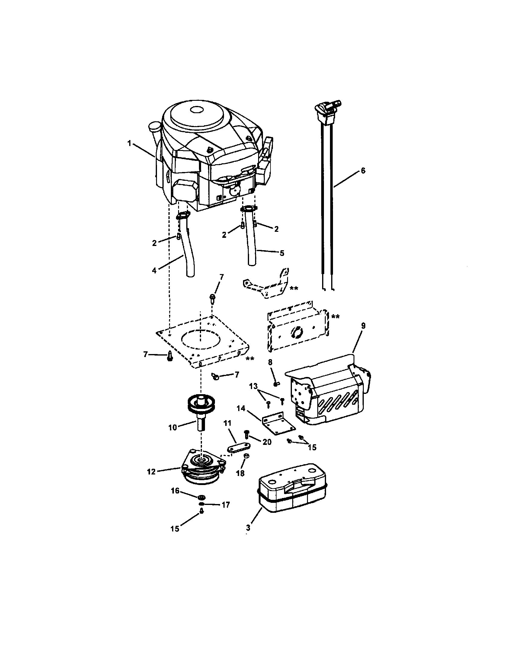 Snapper LT23460 engine diagram