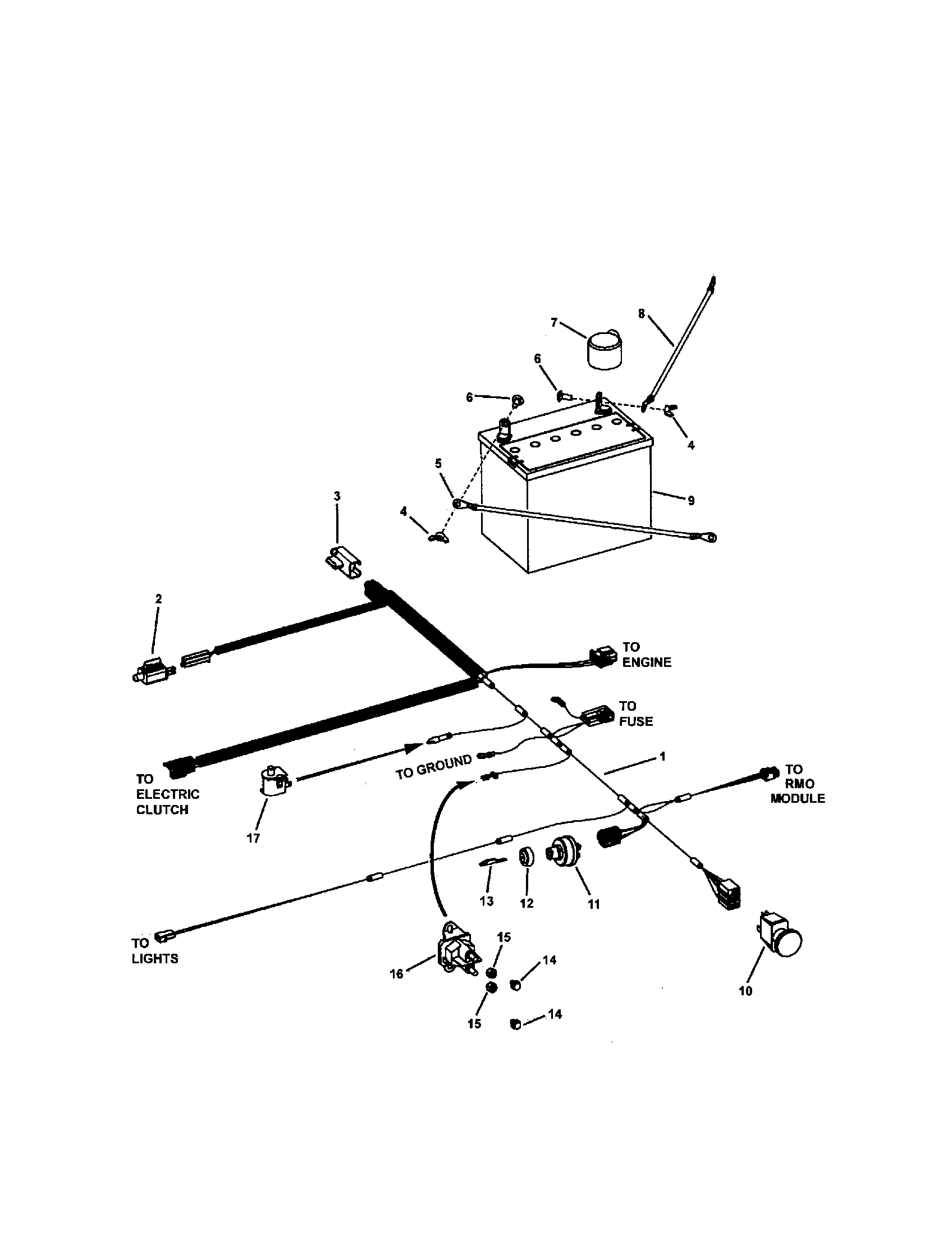 Snapper LT23460 electrical diagram