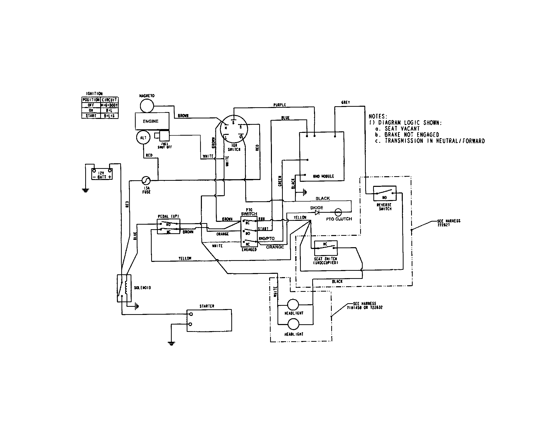 Snapper LT23460 wiring schematic diagram