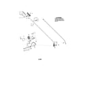 Husqvarna 125E driveshaft/handle/edger guard diagram