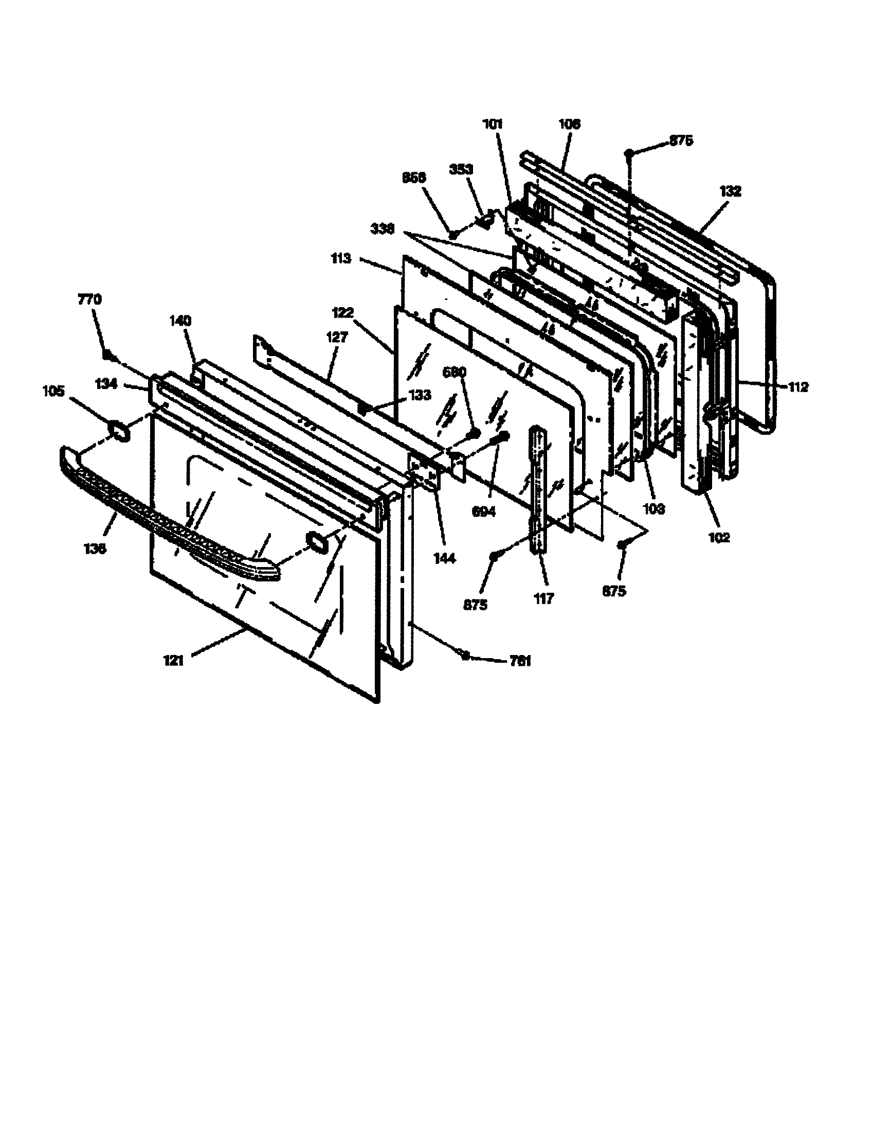 GE JTP15WA1WW door diagram