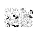 Craftsman 917376460 engine/housing/handle diagram