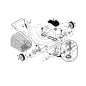 Craftsman 917376460 drive control/gear case/wheels diagram