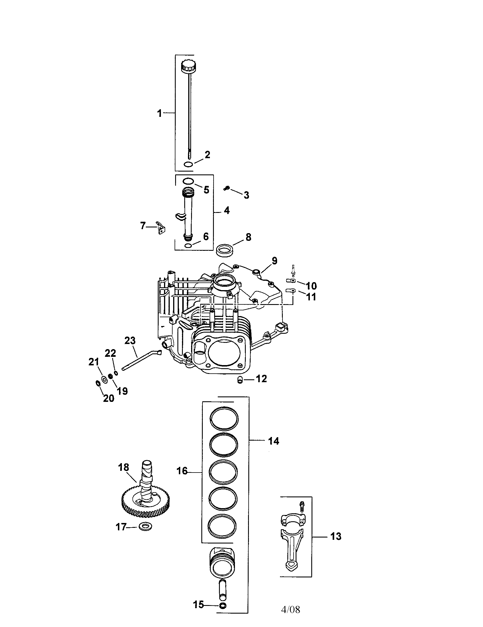 Craftsman 917253711 crankcase diagram