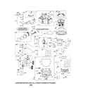 Craftsman 917257261 cylinder/crankshaft/sump diagram