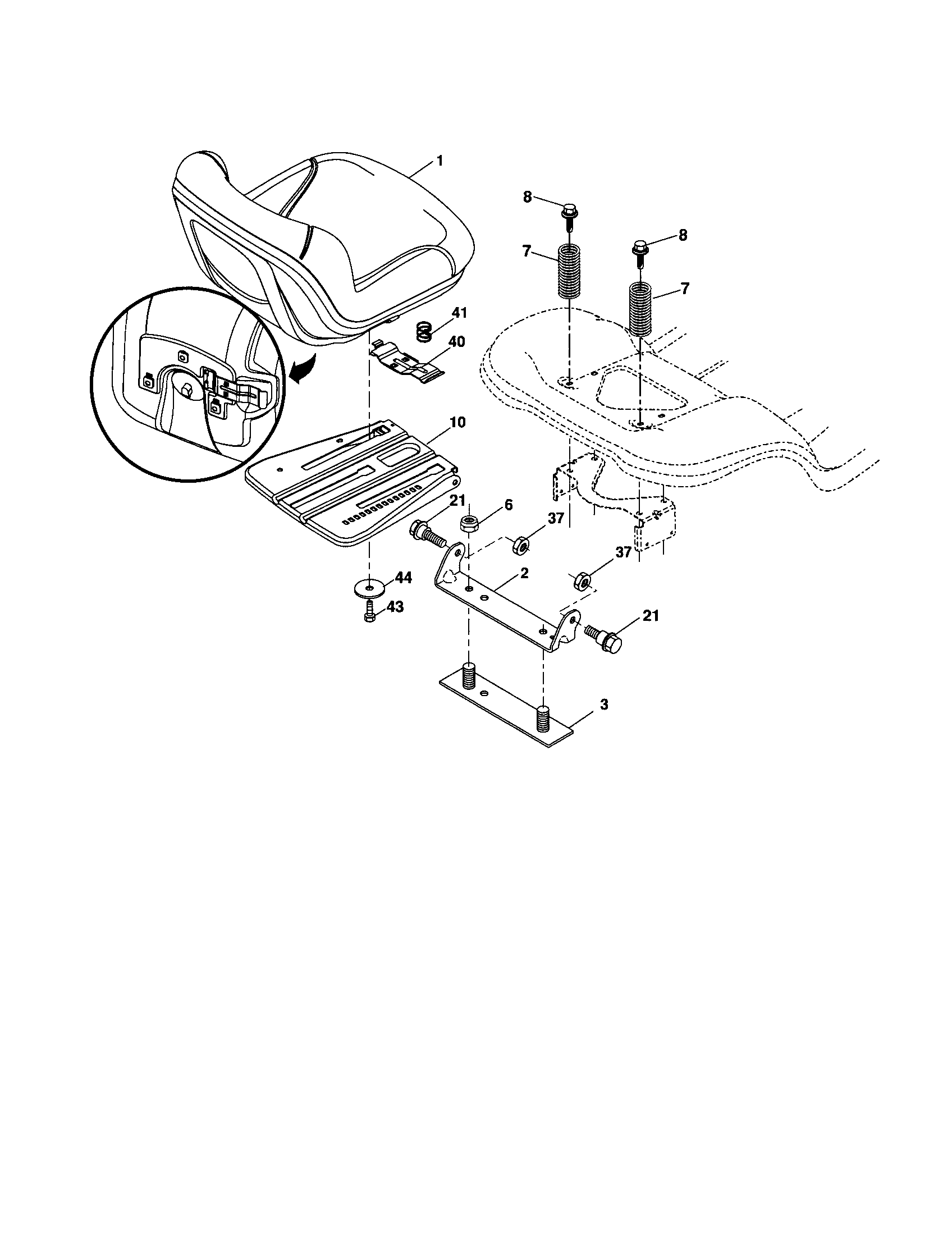 Craftsman 917256780 seat diagram