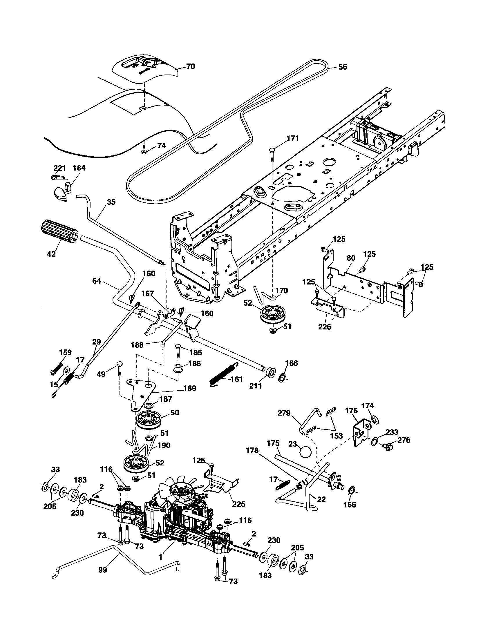 Craftsman 917256790 ground drive diagram