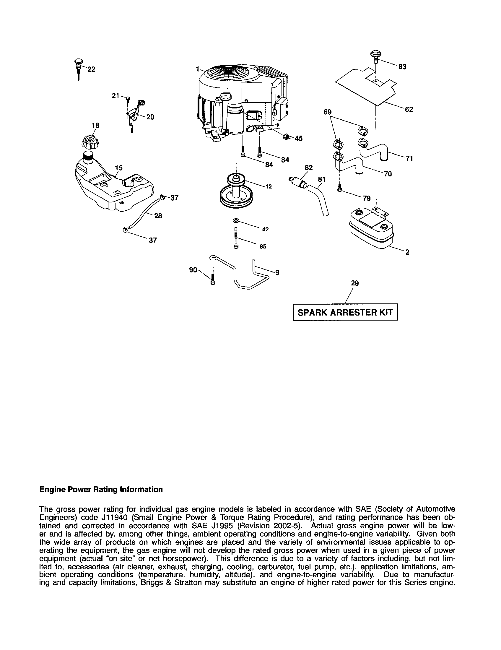 Craftsman 917256790 engine diagram