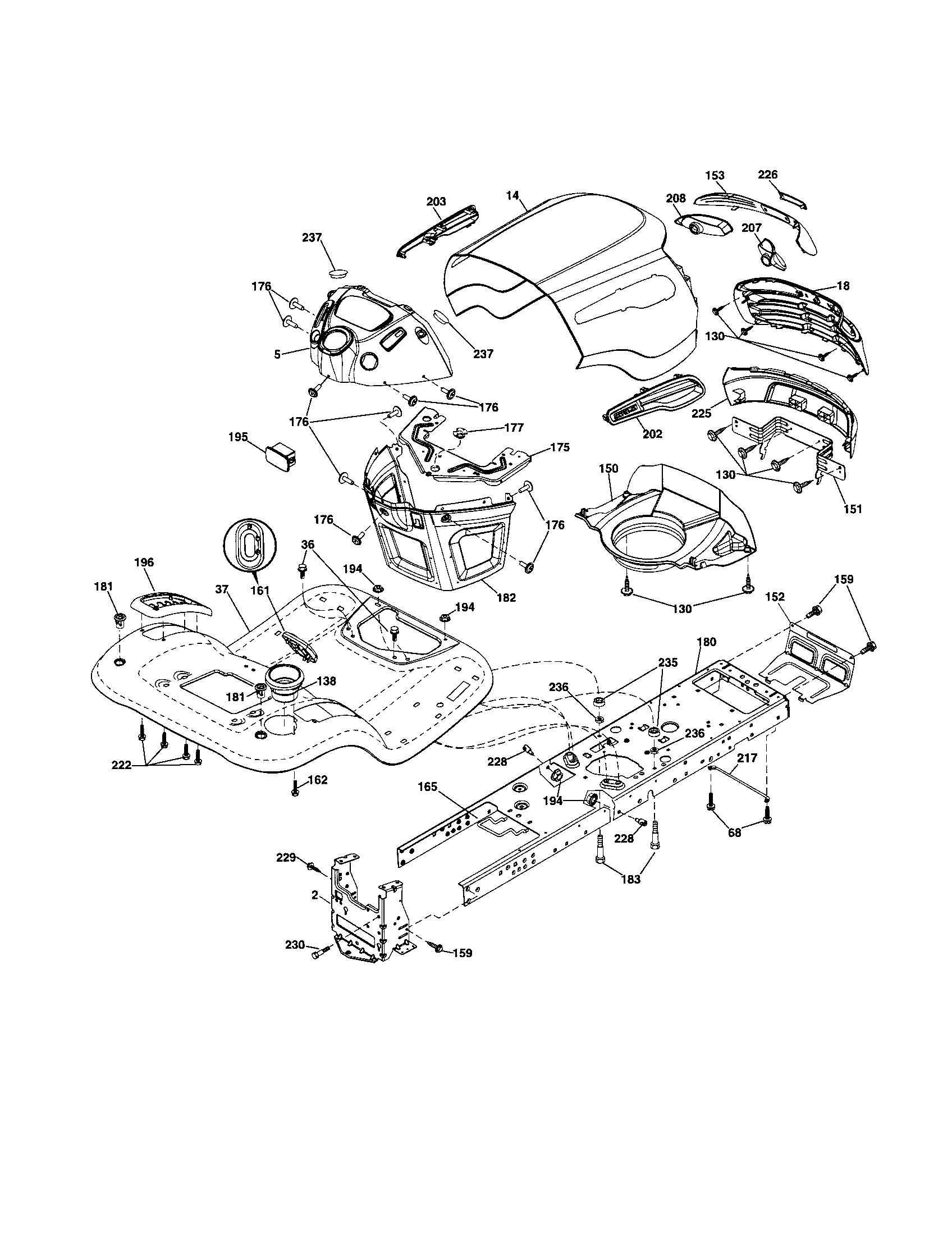 Craftsman 917256791 chassis and enclosures diagram