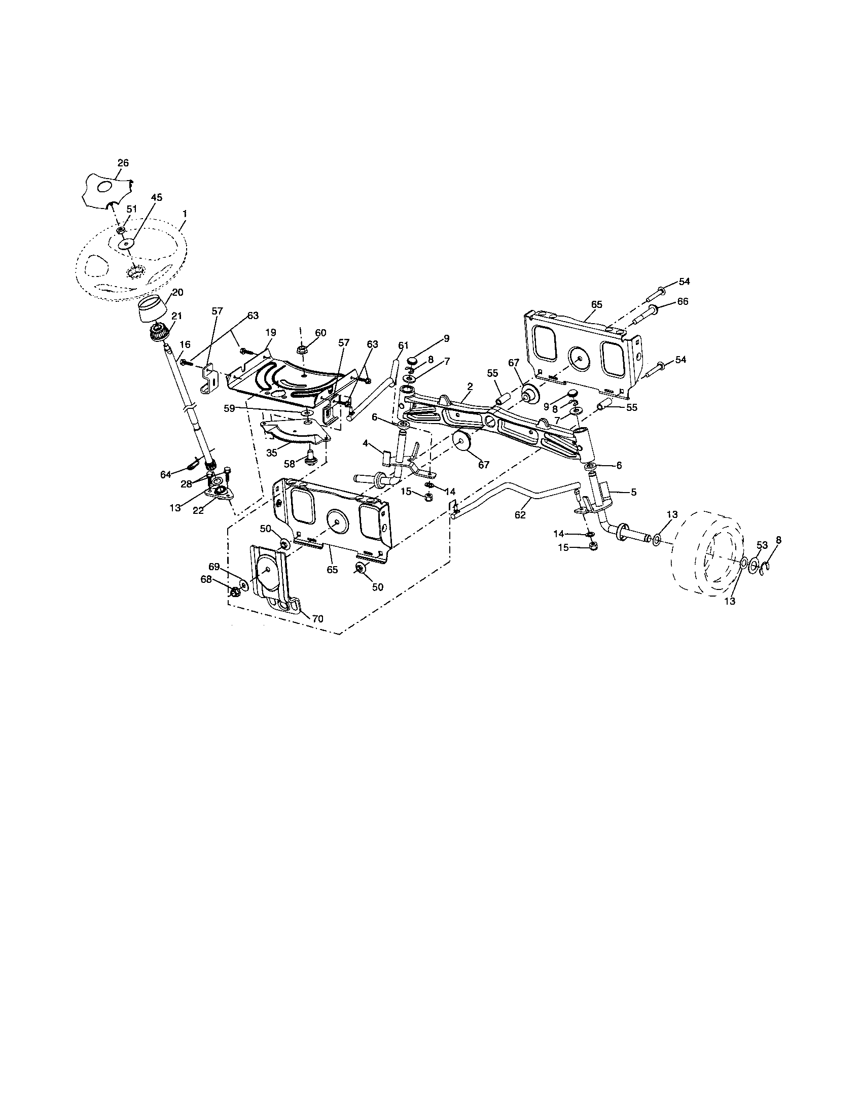Craftsman 917256791 steering diagram