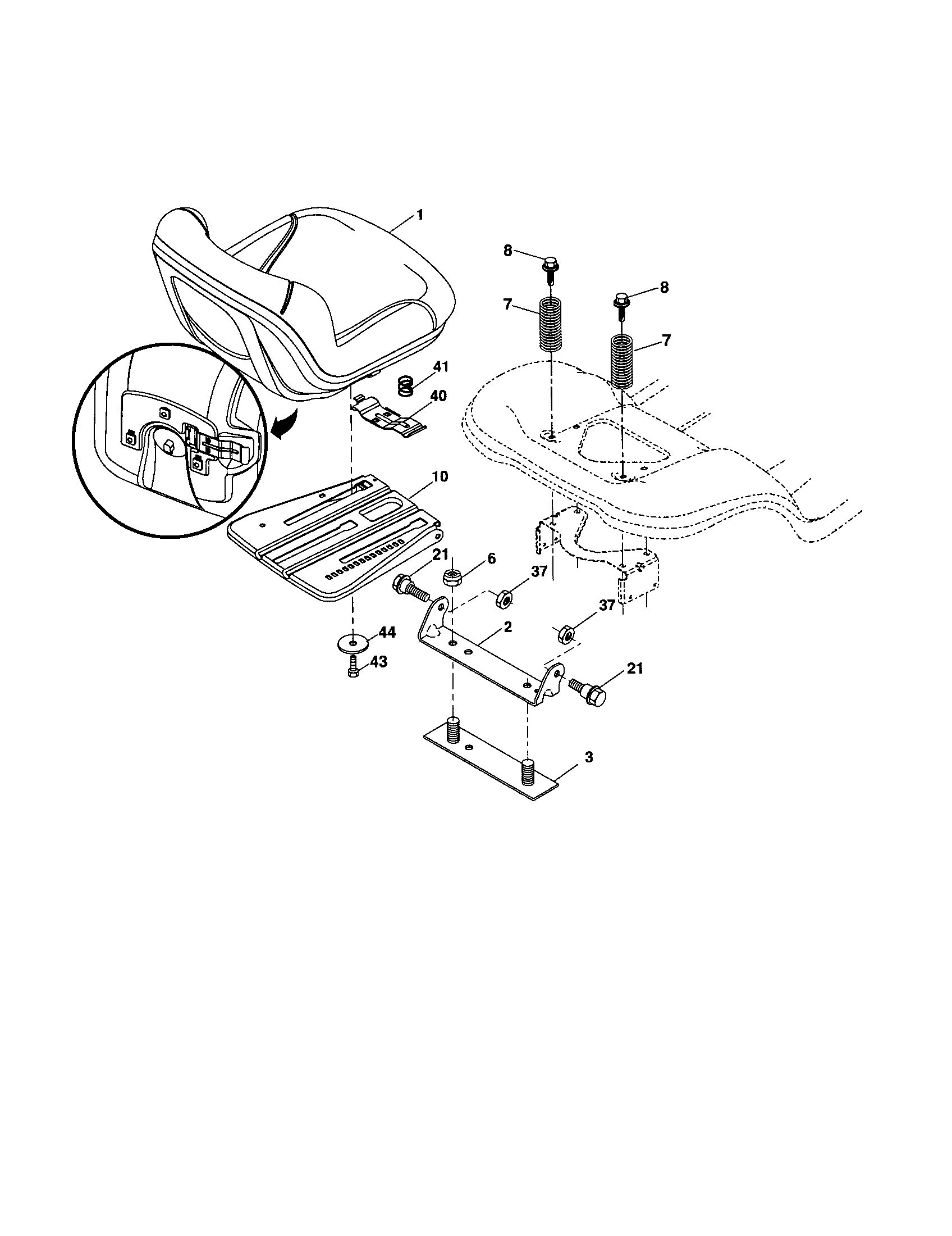 Craftsman 917256791 seat diagram