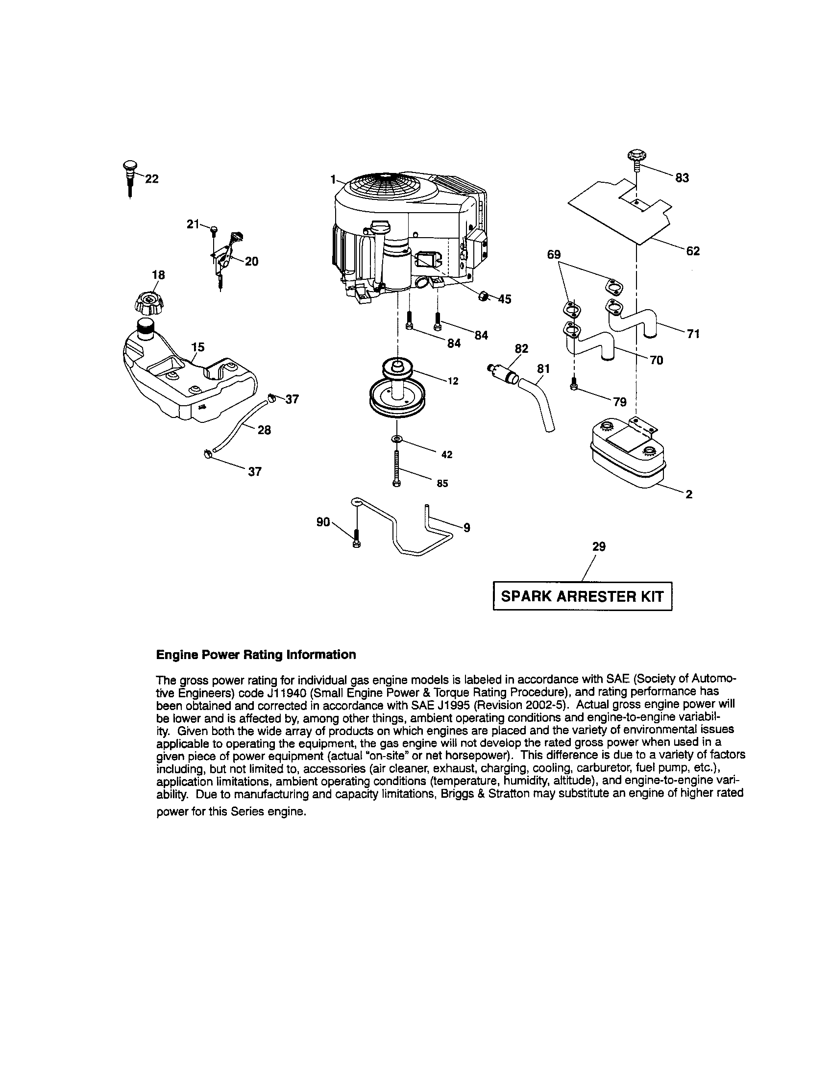 Craftsman 917287380 engine diagram