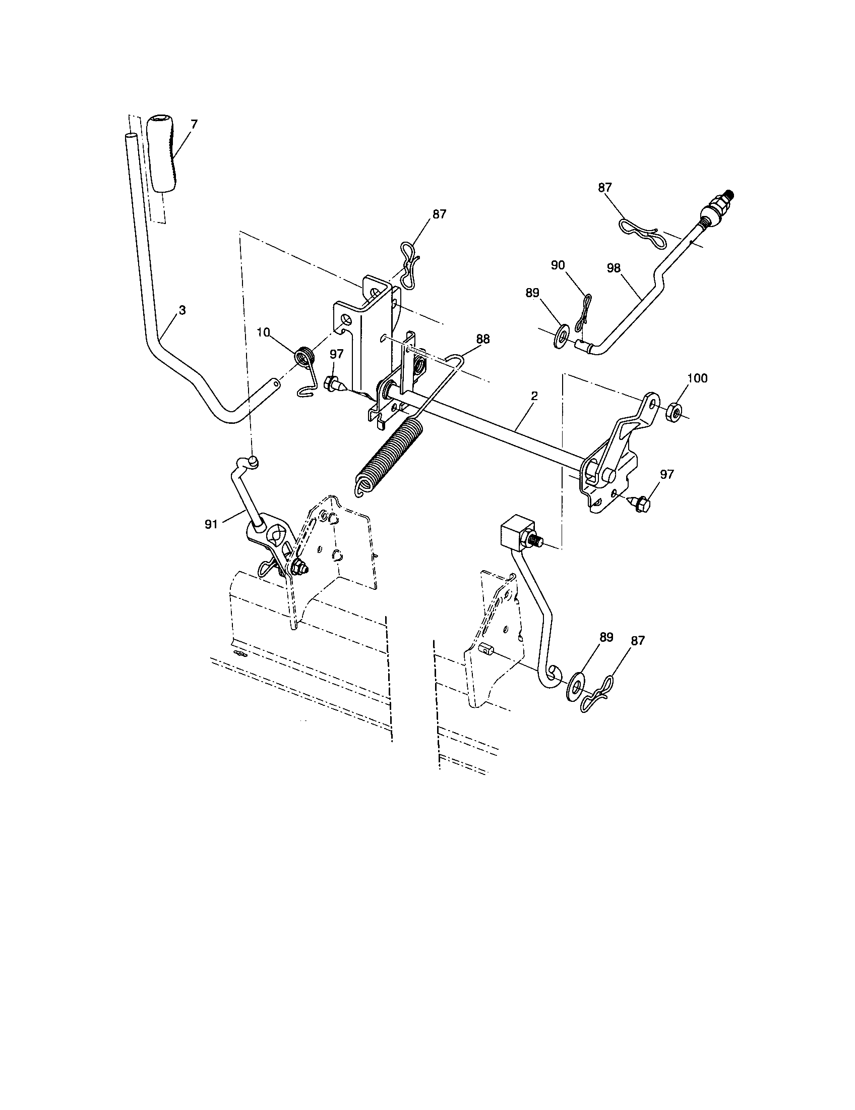 Craftsman 917287380 lift diagram