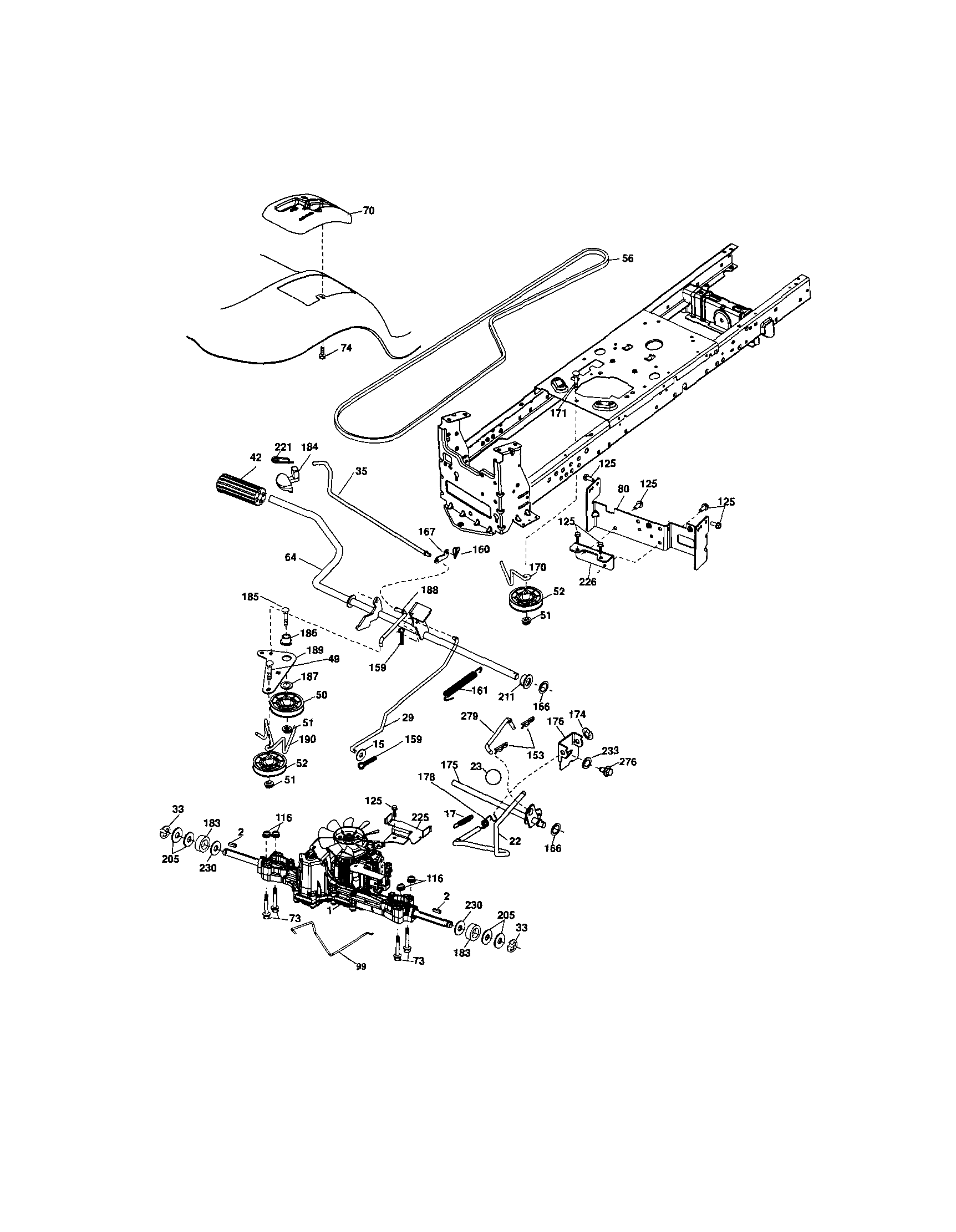 Craftsman 917287381 ground drive diagram