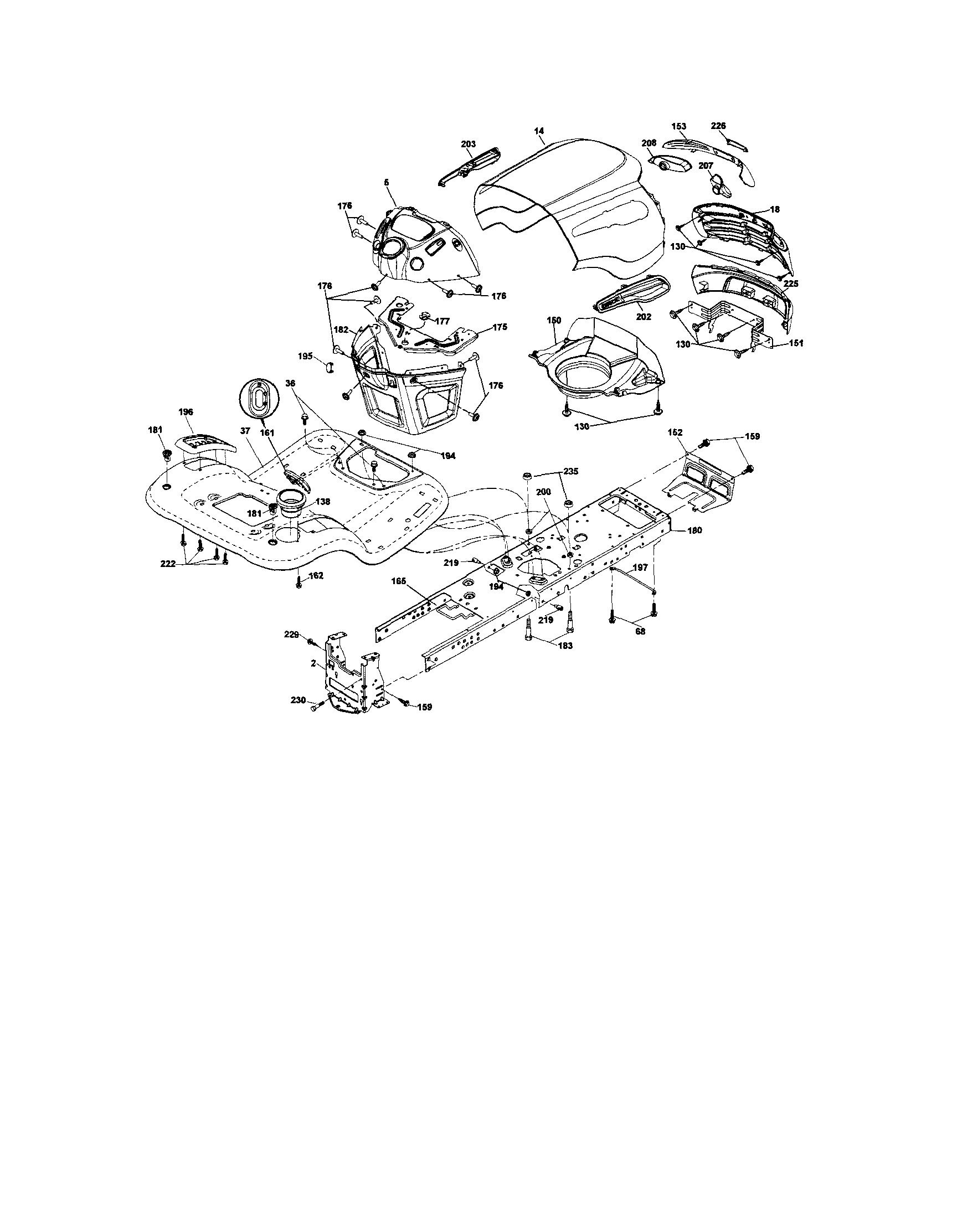 Craftsman 917287381 chassis and enclosures diagram