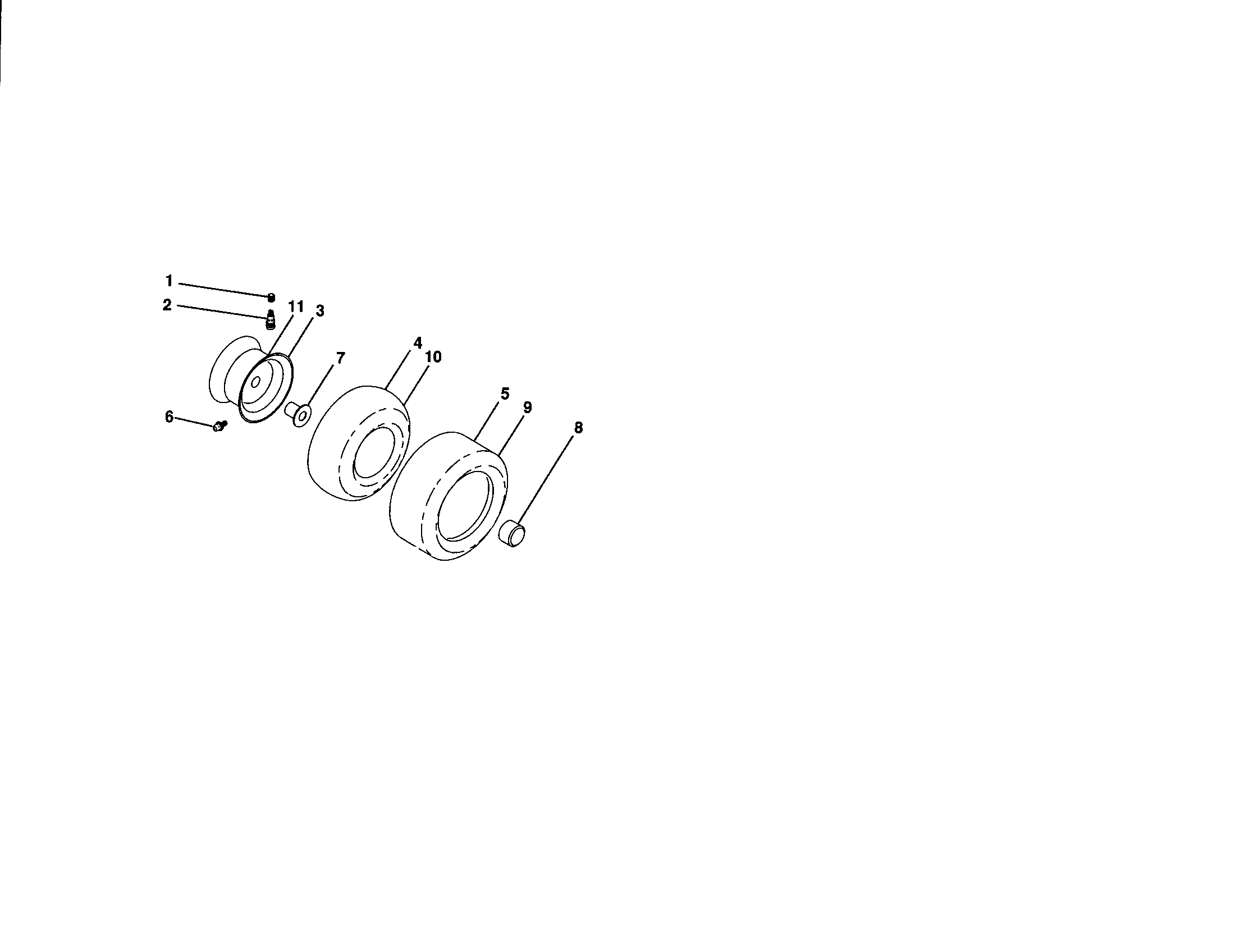 Craftsman 917287381 wheels and tires diagram