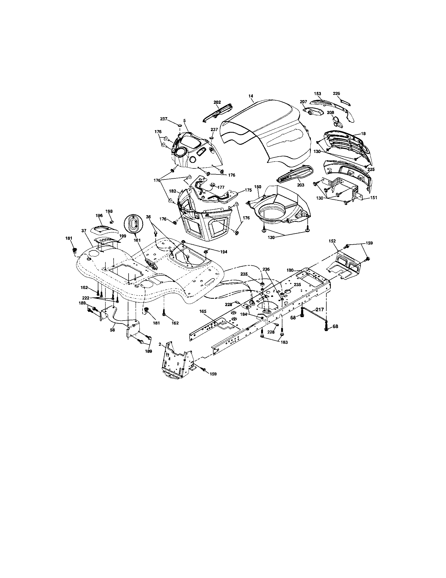 Craftsman 917287450 chassis and enclosures diagram