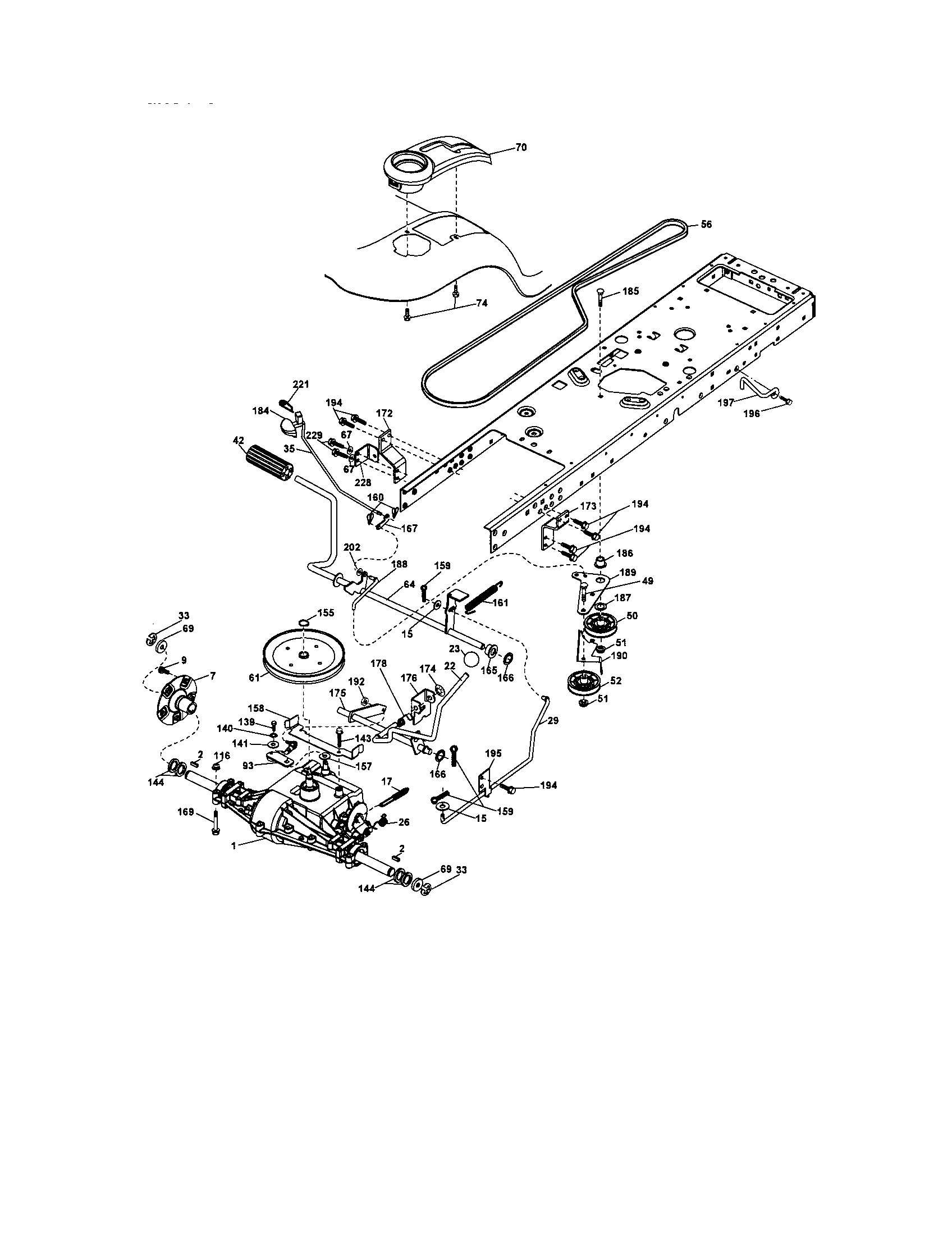 Craftsman 917287450 ground drive diagram