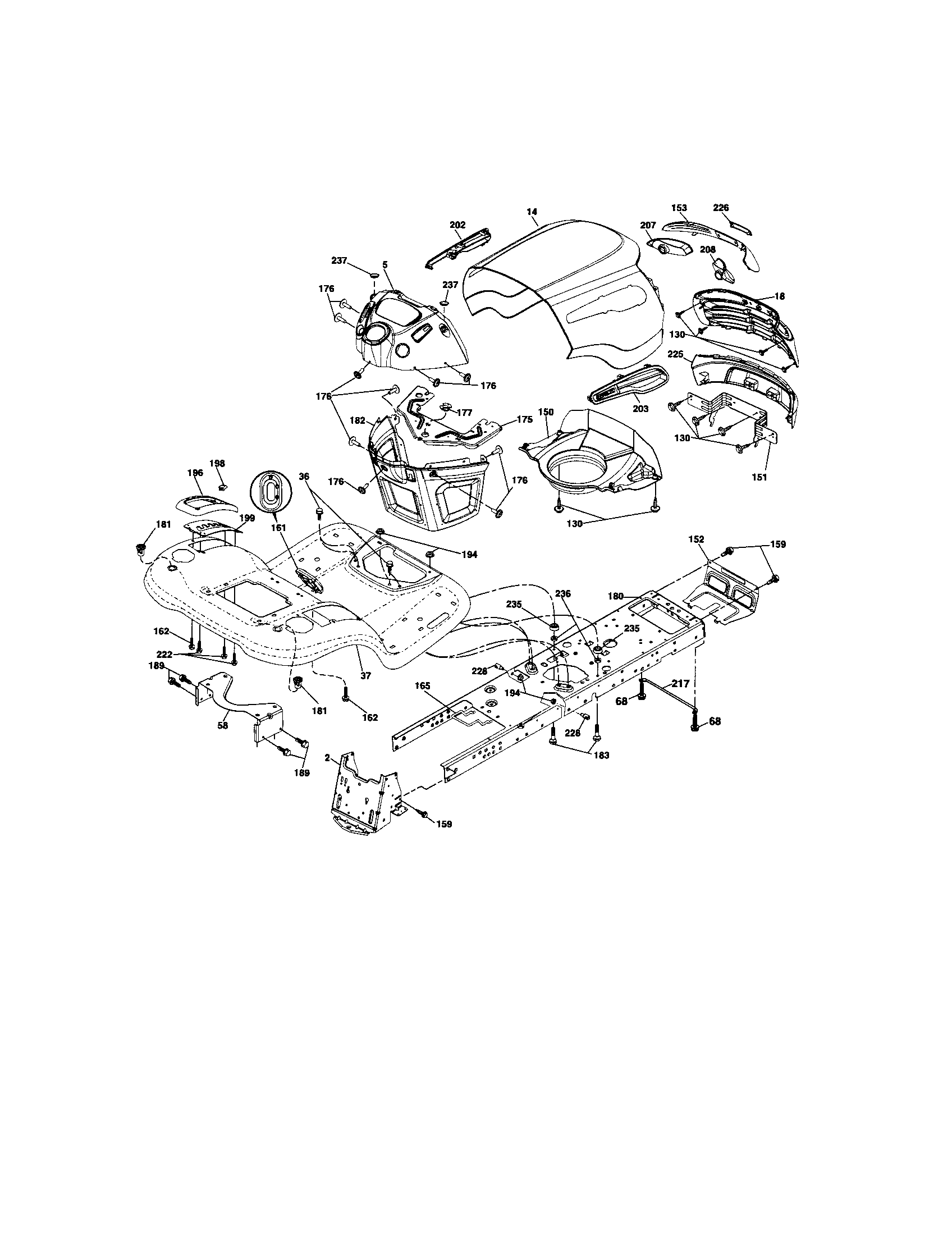 Craftsman 917287451 chassis and enclosures diagram