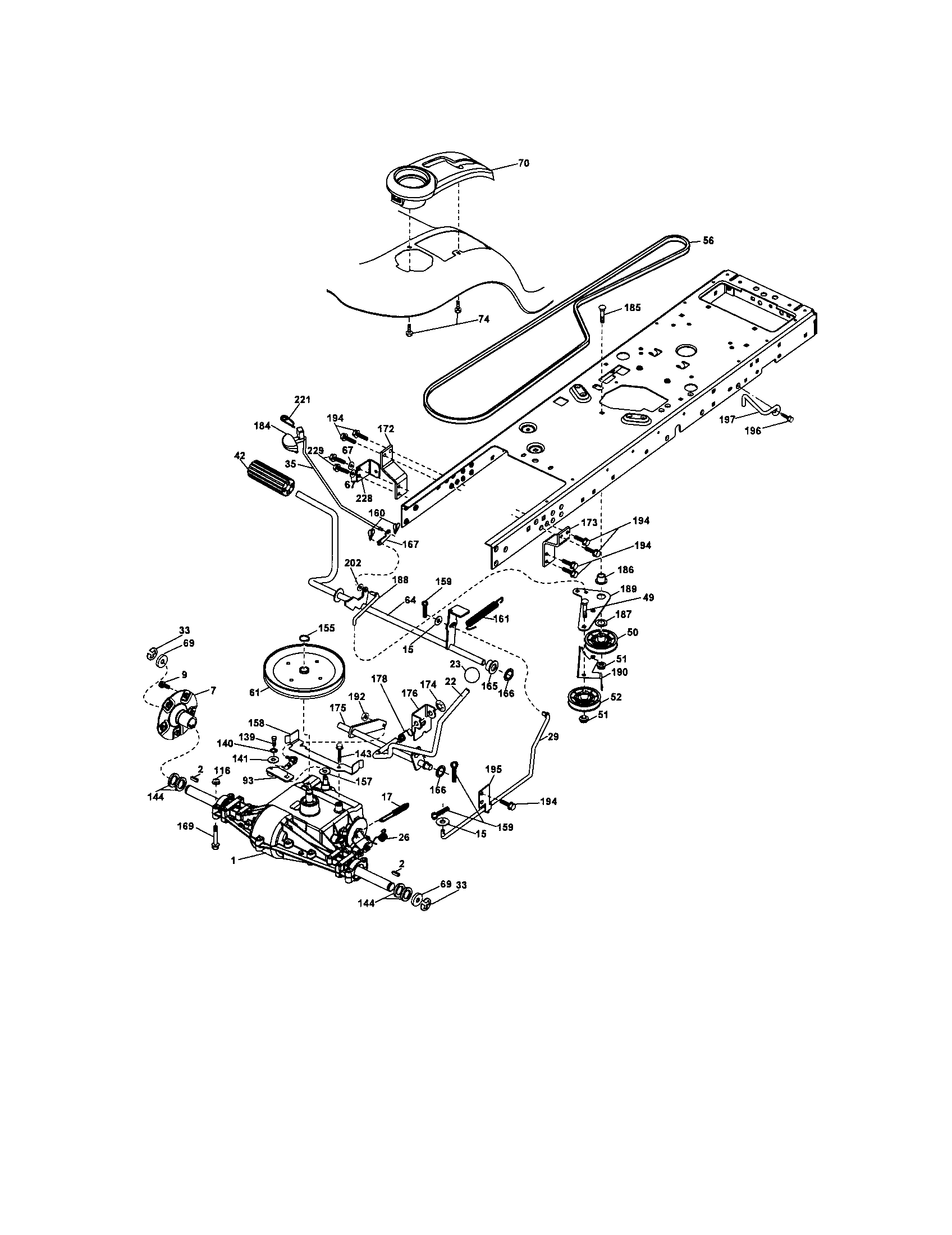 Craftsman 917287451 ground drive diagram