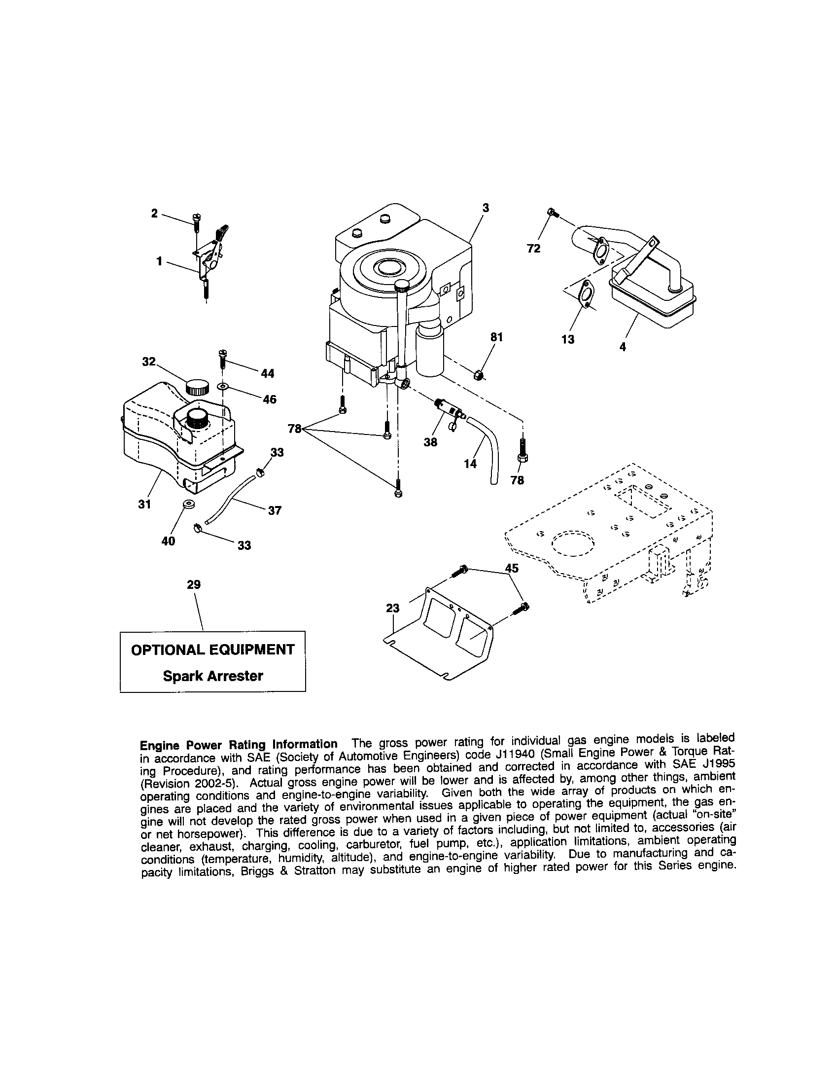 Craftsman 917288070 engine diagram
