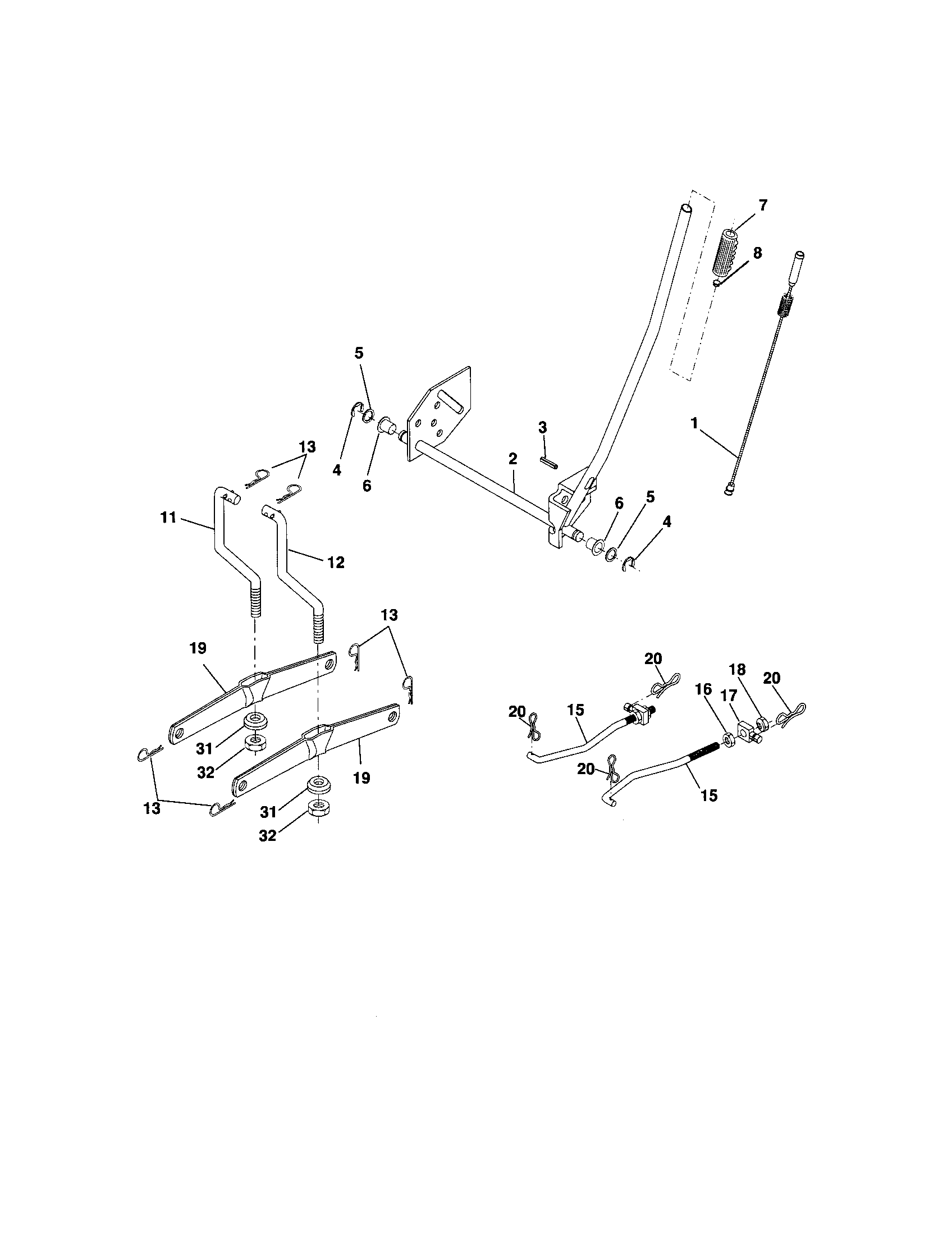 Craftsman 917288070 lift diagram