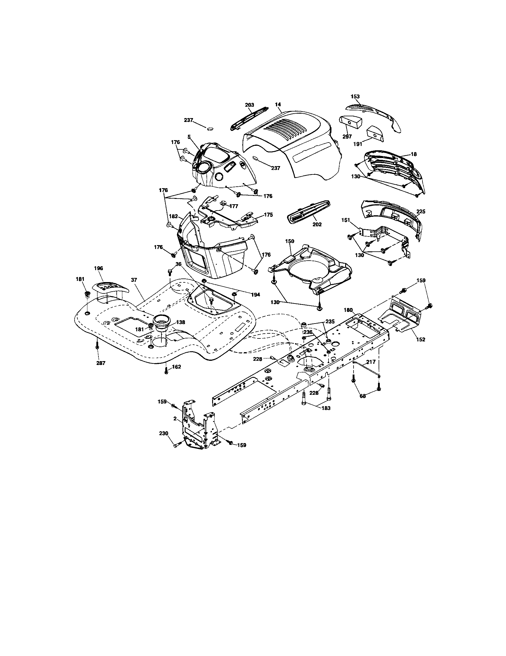 Craftsman 917288121 chassis diagram
