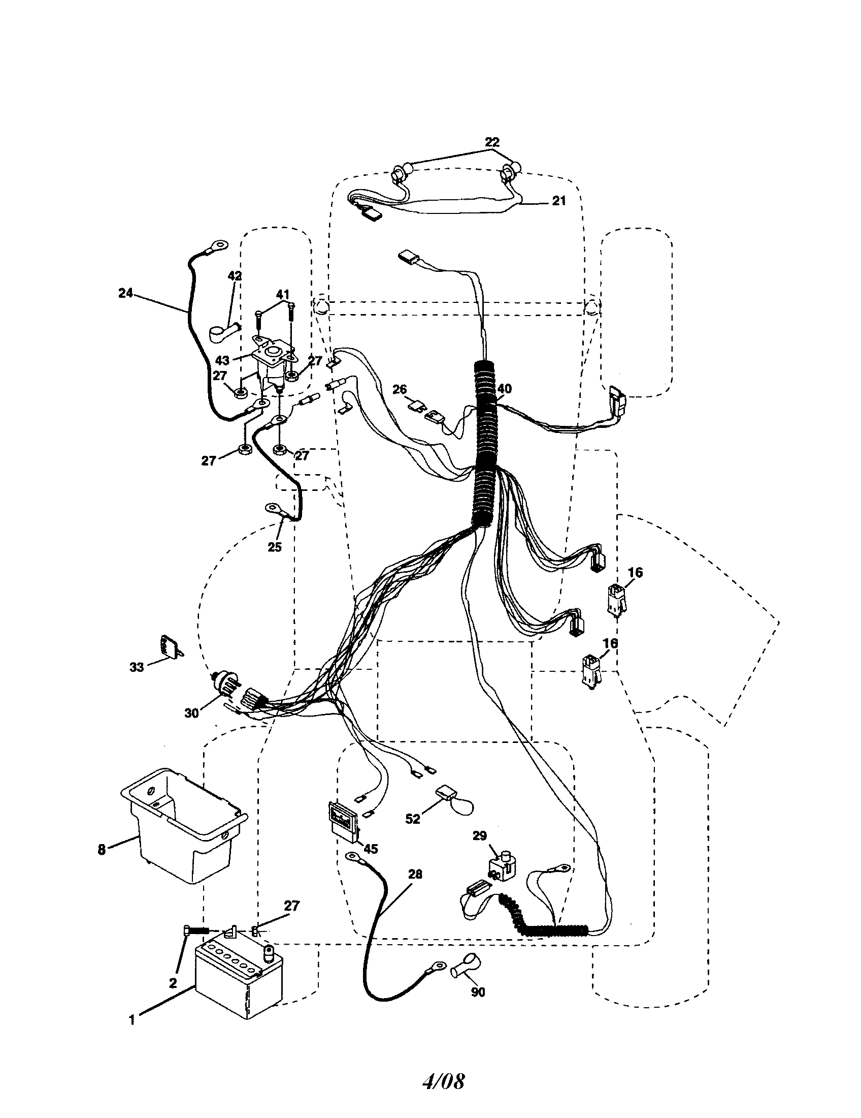 Poulan PPR20H42STC electrical diagram