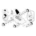 Craftsman 917370721 drive control/gear case/wheels diagram