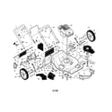 Craftsman 917371623 engine/housing/handle diagram