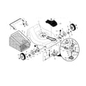 Craftsman 917371623 drive control/gear case/wheels diagram