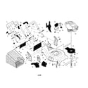 Husqvarna 917374464 engine/housing/handle diagram