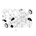 Craftsman 917375632 engine/housing/handle diagram