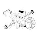 Craftsman 917375632 drive control/gear case/wheels diagram
