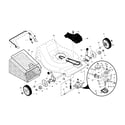 Craftsman 917376656 drive control/gear case/wheels diagram