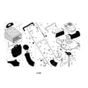 Craftsman 917377012 engine/housing/handle diagram