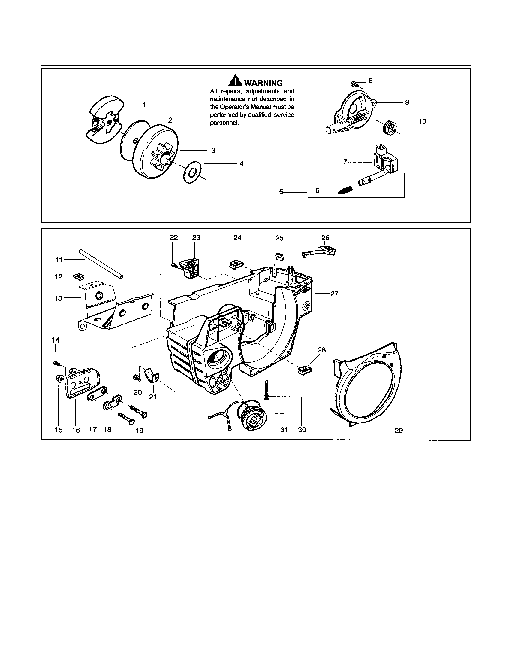 Husqvarna 141LE chassis/eps ignition diagram