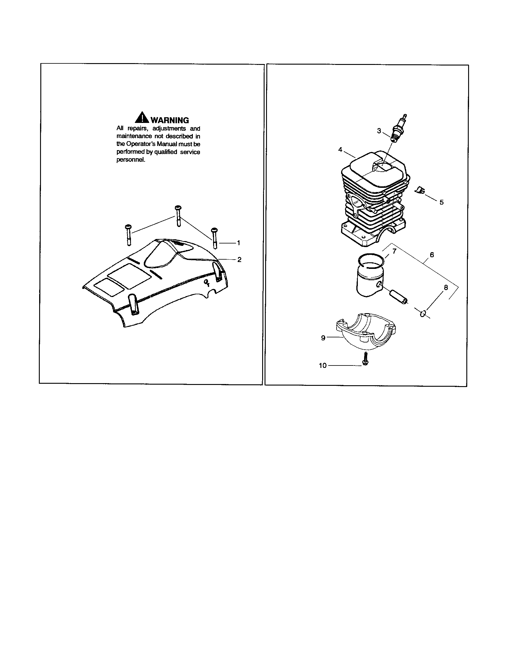 Husqvarna 142 shield/cylinder diagram