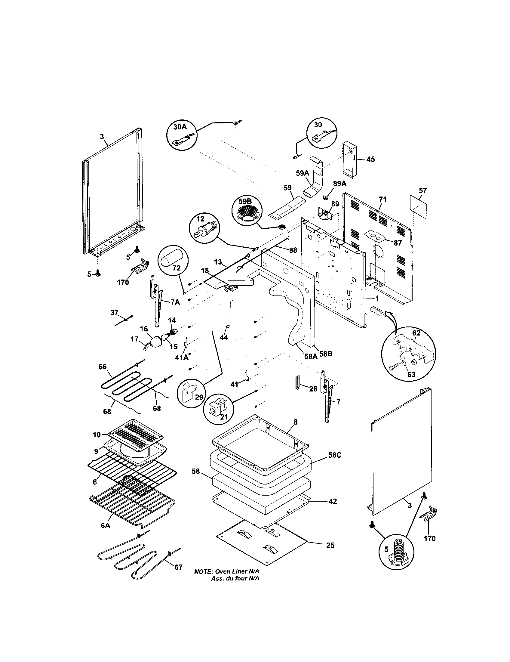 Kenmore 79095413201 body diagram